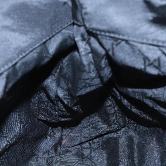 Christian Dior Maris Pearl Hand Bag Leather Black Silver Auth bs20633 - Picture 11 of 16